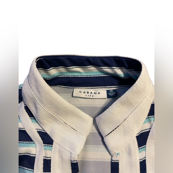 ☀️ ⛵️ Cabana Life Delray Stripe Sleeveless Tunic Dress size XS - Picture 5 of 6